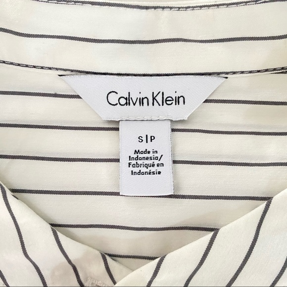 Calvin Klein spring striped blouse - Picture 12 of 13